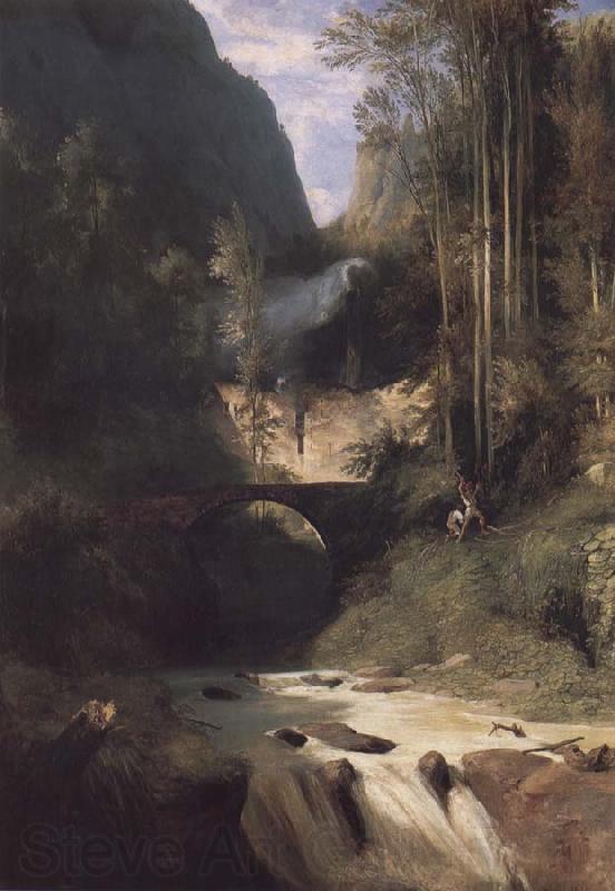 Carl Blechen Gorge near Amalfi France oil painting art